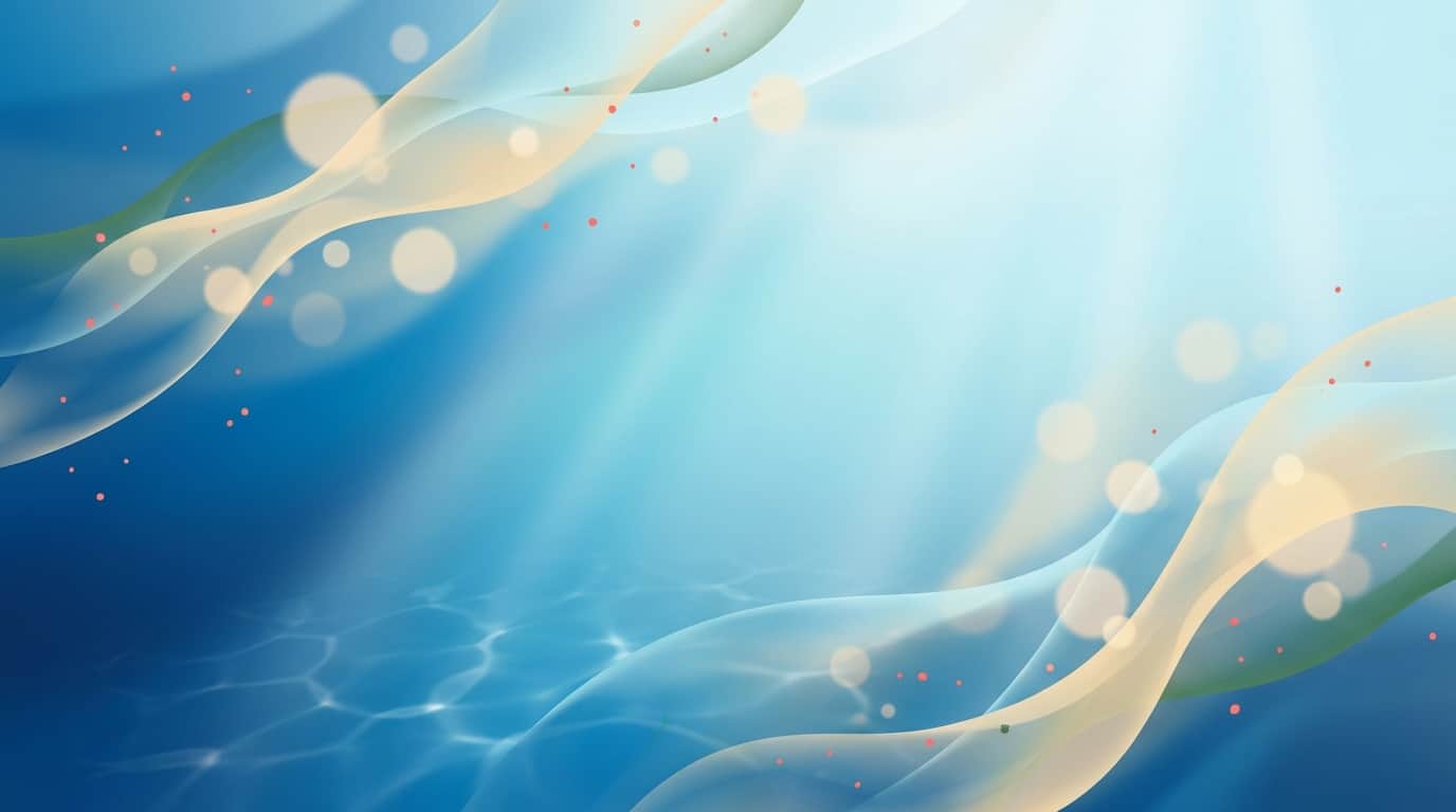 水下光線與洋流的意象